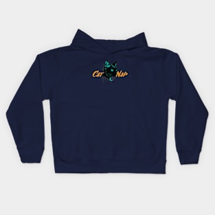 Cat Nap Moon Kids Hoodie